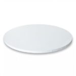 8" White Round Masonite Cake Boards