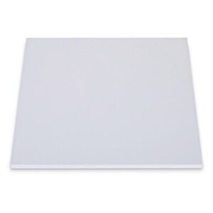 10" White Square Masonite Cake Boards