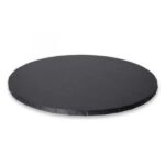 12" Black Round Masonite Cake Boards