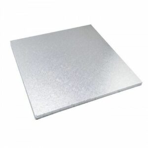 10" Silver Square Masonite Cake Boards