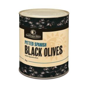 Pitted Spanish Black Olives 3Kg