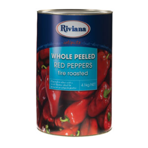 Whole Peeled Red Peppers Fire Roasted 4.1Kg