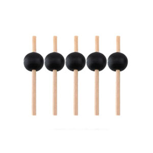 BAMBOO PICKS BLACK BALL 7CM 100PC-BAG