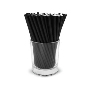 BIODEGRADABLE COCKTAIL BLACK PAPER STRAW 5000-BOX