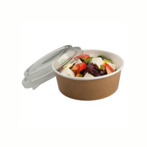 BIODEGRADABLE PLA KRAFT FOOD BOWL 24OZ