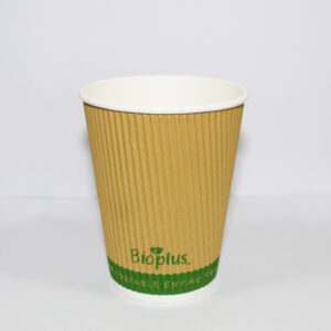 BIOPLUS 12OZ BIODEGRADABLE COFFEE CUPS 500-BOX