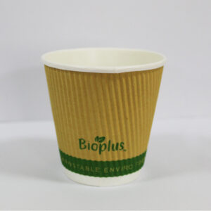 BIOPLUS 8OZ BIODEGRADABLE COFFEE CUPS 500-BOX